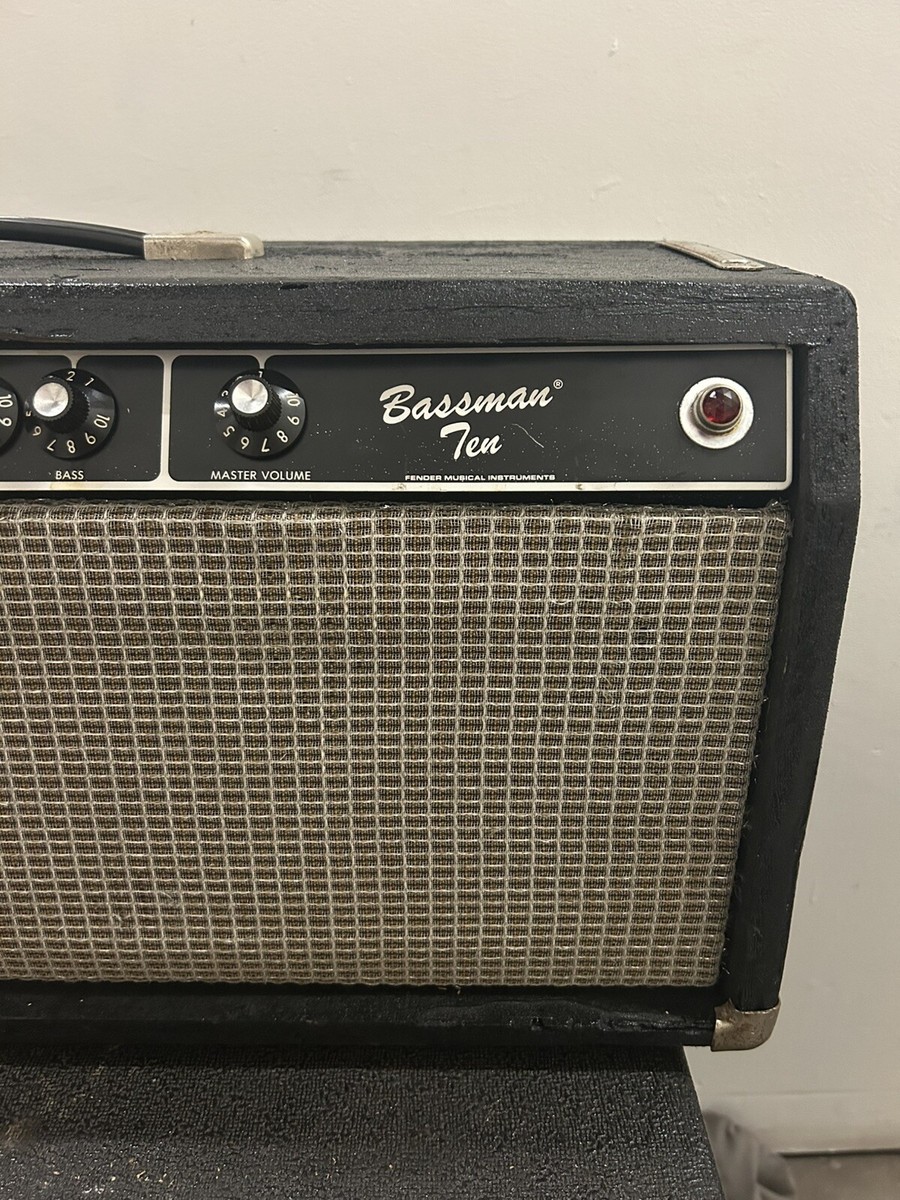 1981 Fender Bassman Ten Blackface Tube Amp Head Vintage Rare Works