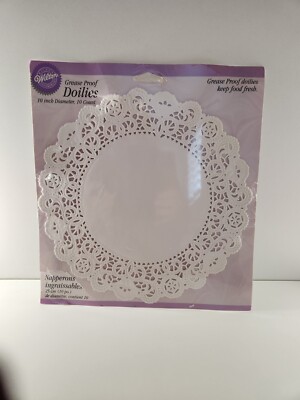 Wilton Paper Lace Doilies Made USA Grease Proof 10 Inch