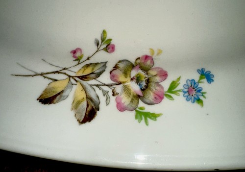 Chodziez Made in Poland Vintage Serving Platter Dogwood 13” Oval 044082 26 - Picture 5 of 11