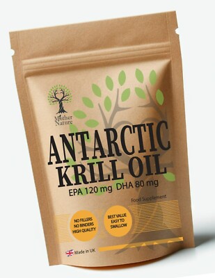 Krillöl Kapseln 500mg hochfest natürliches Astaxanthin Ergänzungen Softgel