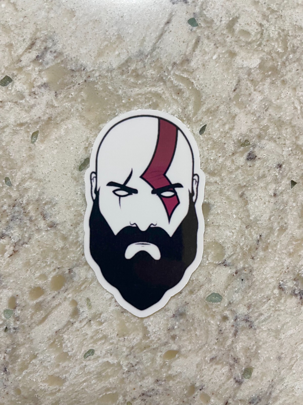 God Of War Kratos Sticker l Gloss or Holographic l Waterproof Decal
