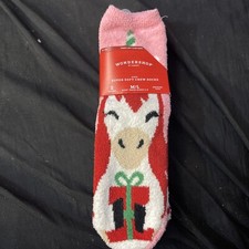 Kids Wondershop Multicolor Christmas Super Soft Crew Socks M/L Shoe SIze 2-5