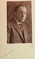 Signed EDWARD CURTIS PHOTO Chester Reitze Engineer Seattle Club Mug Shot Cornell