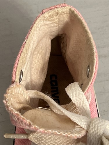 CONVERSE CHUCK TAYLOR ALL STAR PINK SNEAKERS SIZE 4C (PRE-OWNED) CLAY STAINED - Picture 11 of 12