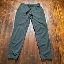 Eddie Bauer Motion Pants Womens S Black Relaxed Fit Pull On Joggers Athleisure