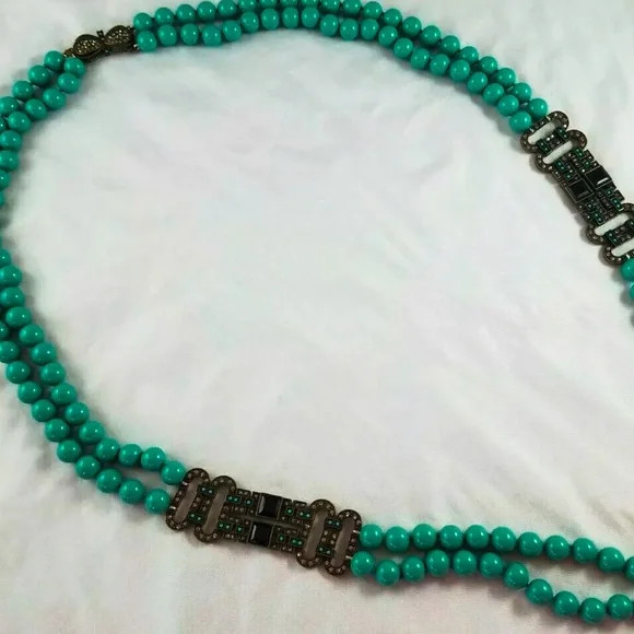 Heidi Daus Double Strand Beaded Statement Necklace - image 2