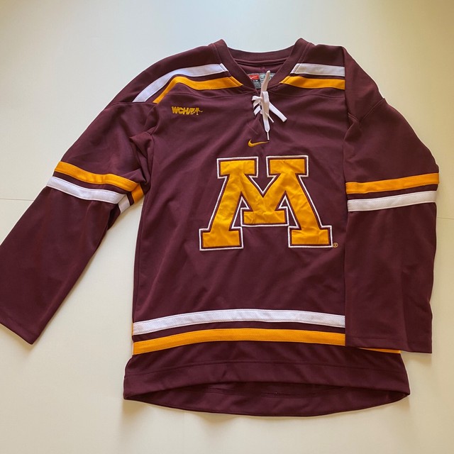 Nike Team Minnesota Golden Gophers VTG WCHA Hockey Jersey Kids Size 16/