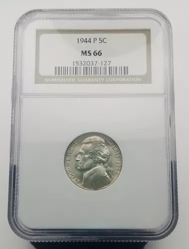 1944-P Jefferson Nickel NGC MS 66 #3087