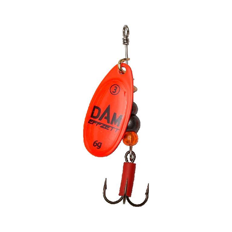Блесна DAM Effzett Fluo Spinner Gr 512 г красная для ловли рыбы на блесну 2290₽