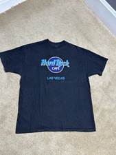 Vintage 90s Hard Rock Cafe Las Vegas T-Shirt Single Stitch USA Made Hanes Large