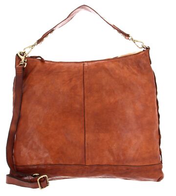 CAMPOMAGGI Shoulder Bag Schultertasche Umhängetasche Tasche Cognac terracotta