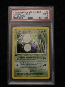 PSA 9 1st Edition Jumpluff Holo 9/64 Neo Revelation Pokemon Card 2001 MINT