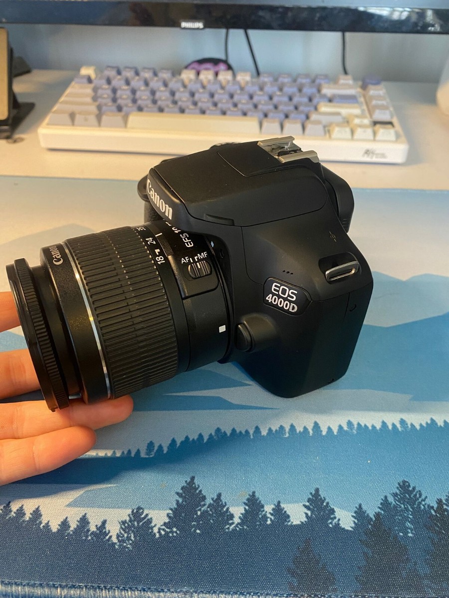 Canon EOS 4000D 18 MP Digital SLR Camera Kit Black 4549292116571