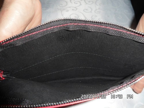 CK Calvin Klein Nuevo Rojo Bolsa Cremallera Monedero Maquillaje Bolsa de Cosm... - Imagen 5 de 8