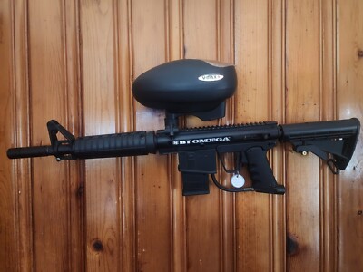 Empire BT OMEGA Paintball Marker, Full Auto, Vmax+  Hopper ,Tested and Working