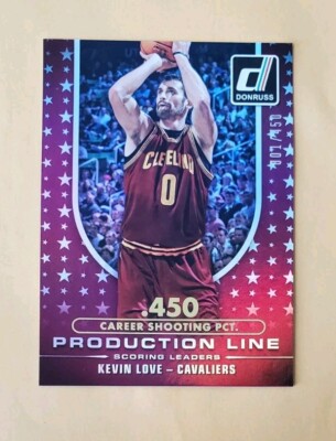 2014-15 Donruss Stat Line Career 1/450 Kevin Love #4 Scoring Leaders First Print