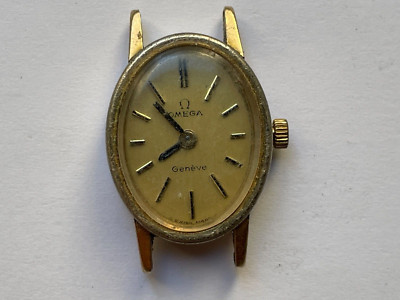 Vintage Omega Quartz Watch ETA 578.004 Gold Plated Untested. Parts/Repair. C139
