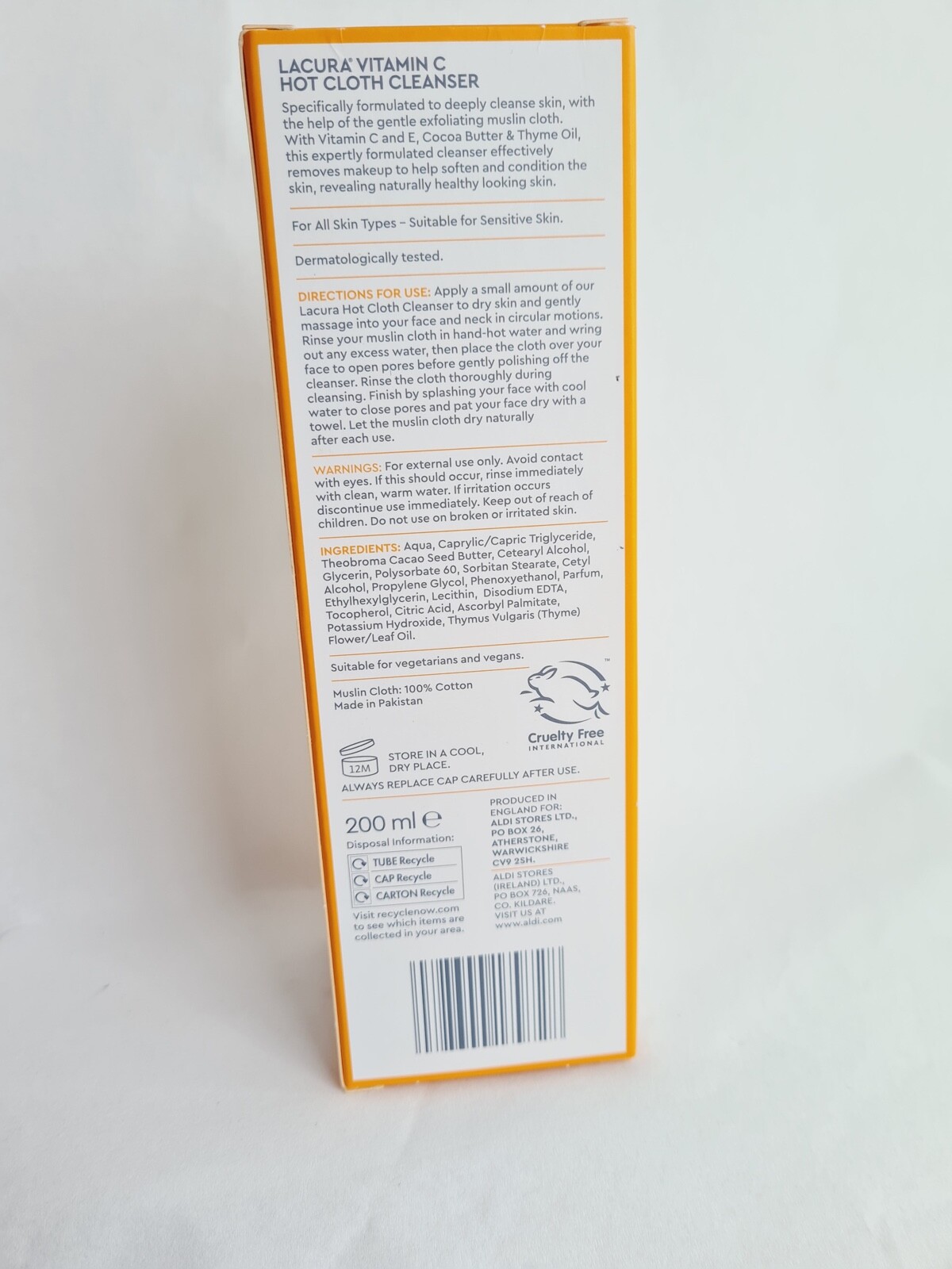 Lacura Hot Cloth Cleanser 2 X 200ml Makeup Remover Vegan Skin Care Aldi