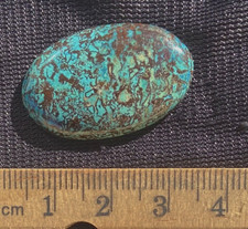 SHATTUCKITE CHRYSOCOLLA BIG POLISHED CABOCHON 6 GRAMS 30 CARATS AFRICA