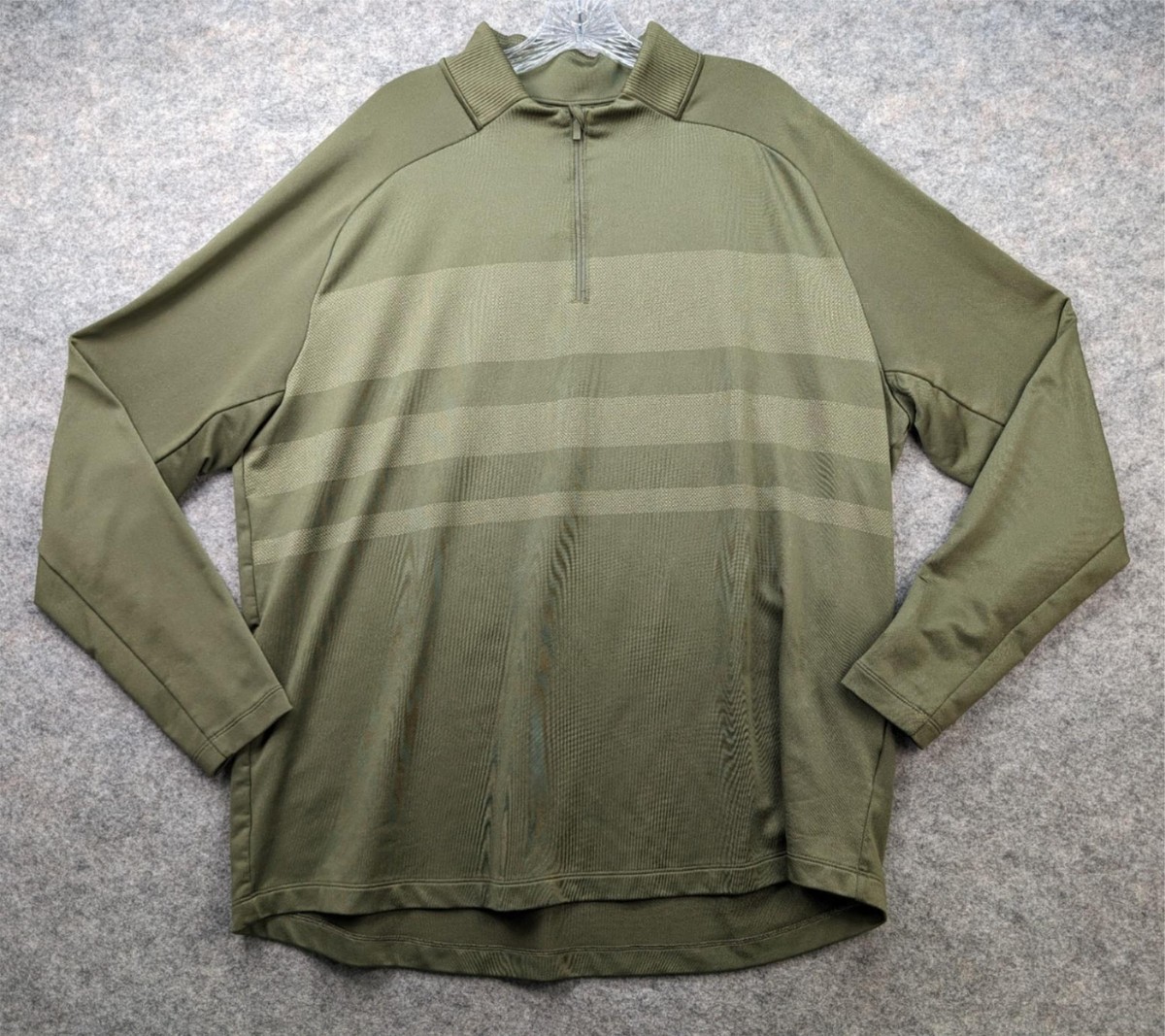 Nike Shirt Mens XXL Olive Green Dri-Fit Vapor 1/4 Zip Pullover