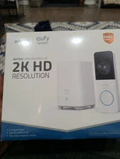 Eufy video doorbell 2k Battery with internal stora.unopened box retails for $200
