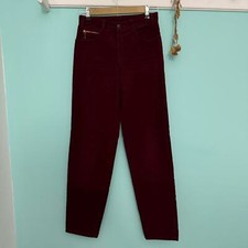 Vintage Burgundy High Waisted Corduroy Pants