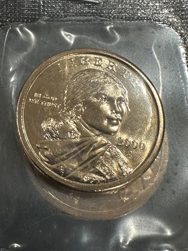 2000 P & D Sacagawea Native American Dollar US Mint Coins "BU" (2 Coin Set)