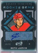 2021-22 BLACK DIAMOND ROOKIE GEMS SETH JARVIS AUTO 81/99 CAROLINA HURRICANES