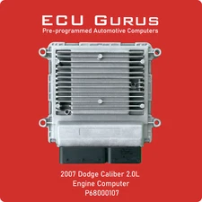 2007 Dodge Caliber 2.0L Engine Computer P68000107 "VIN Programmed" ECM PCM ECU