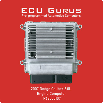 2007 Dodge Caliber 2.0L Engine Computer P68000107 ''VIN Programmed'' ECM PCM ECU