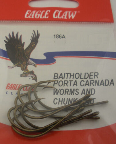Eagle Claw 186A #6 10Ct Brązowe haczyki na przynęty - Zdjęcie 1 z 1