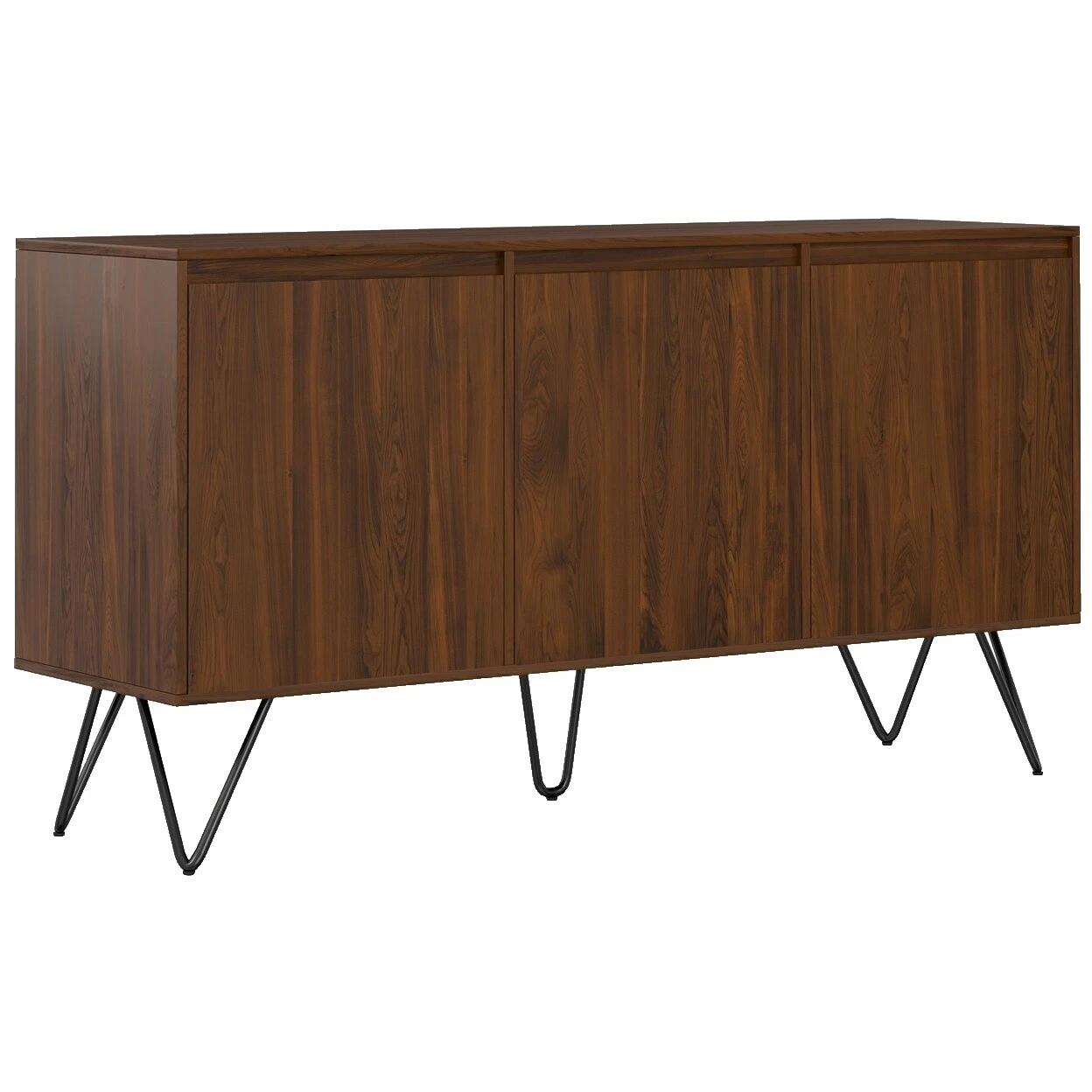 Nogal marrón contemporáneo aparadores, buffets y carros