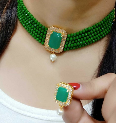 Indian Bollywood Pearl Gold Choker 