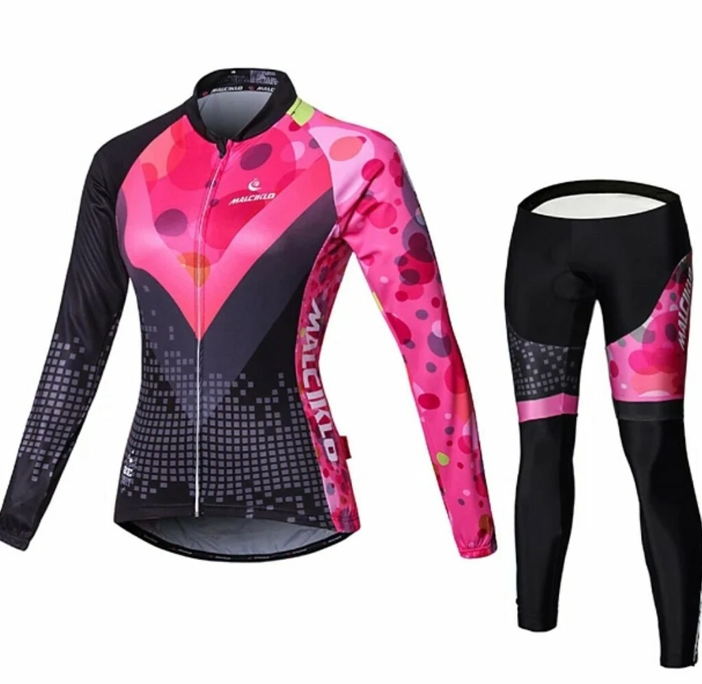 Malciklo Pink Cycling Jersey and Pants Size M eBay