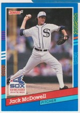 1991 Donruss #57 Jack McDowell Error Chicago White Sox Baseball Card