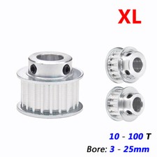 XL Timing Belt Pulleys Bore 3mm-25mm with Steps 10T-100T for 10mm wide Belts CNC