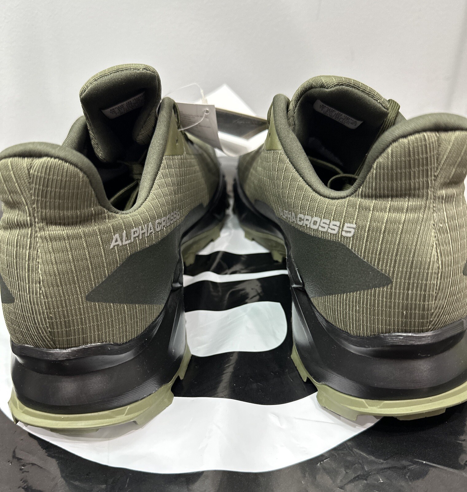 Scarpe da trekking Salomon Alphacross 5 GTX verde oliva impermeabili misura 12 5