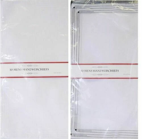 White Handkerchief Handkerchiefs for Men