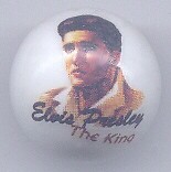 A Elvis Presley "The King" Advertising Glass Marble