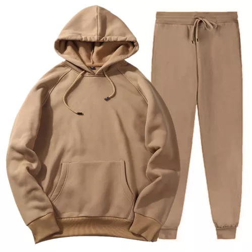 Men's Tracksuit 2 Piece Hooded Athletic Sweatsuits Casual Running Jogging Sports - Picture 16 of 29