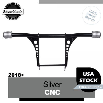 Silver CNC ProTek Front Performance Crash Bar For M8 Harley Low Rider/S