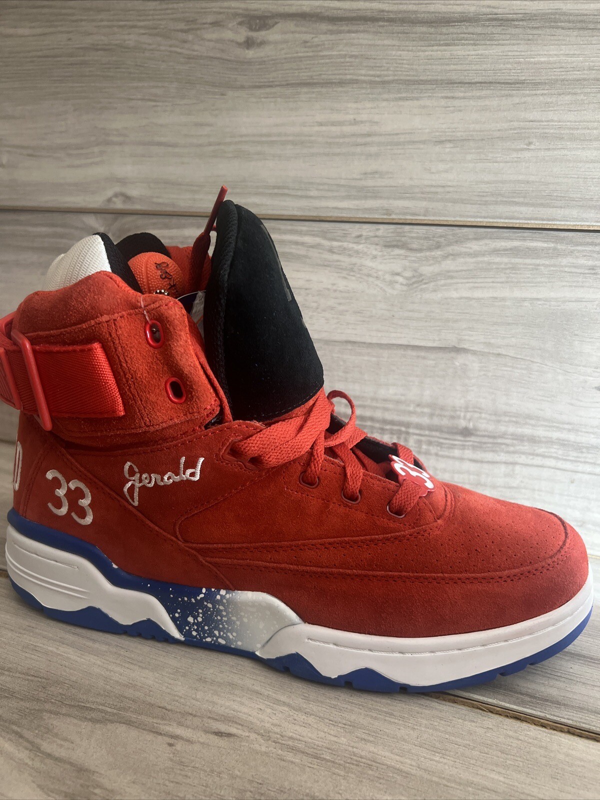 Men’s PATRICK EWING ATHLETICS x Hey Arnold 33 HI Red/White/Royal Size 10.5 New image 4