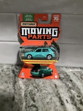2023 Matchbox Moving Parts 38 1995 Volkswagen Golf MK GREEN LUGGAGE IN HATCH