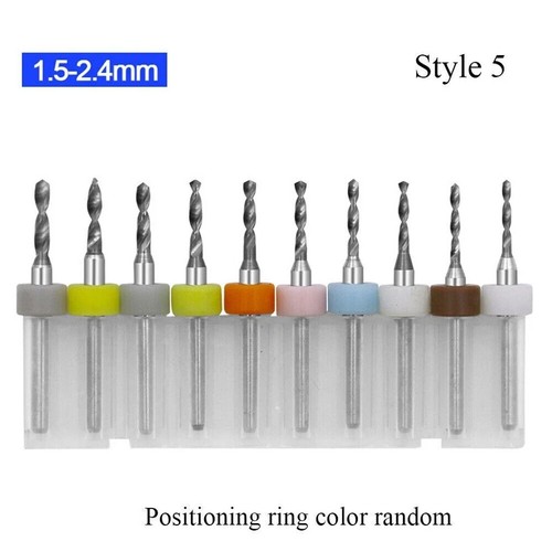 10 PCS Dental Tungsten Steel Carbide PCB Micro Twist Drill Bits Set Rotary Tool - Picture 16 of 17