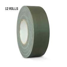 12 PACK GAFFERS STAGE TAPE - OLIVE DRAB - 2 INCH X 60 YARDS HALF CASE 