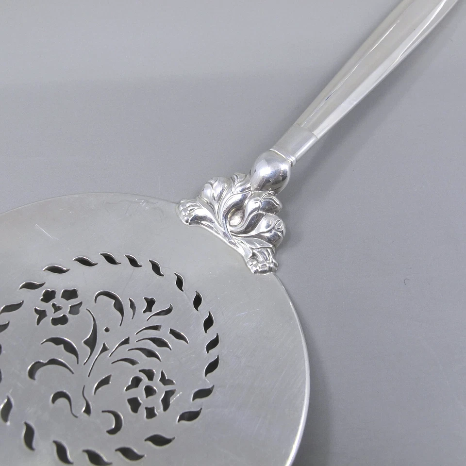 Cuchara para pastel de plata esterlina ACORN de GEORG JENSEN Dinamarca 97 g ~ 9" Foto 4 de 4