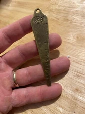 Colt Rifles Bore Gauge Gunsmith USA BRASS Patina Gun Rifle Cowboy Keychain Gift