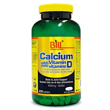 Bill Natural Sources Calcium Vitamin D3 Strong Bones Teeth 250 Tablets NEW