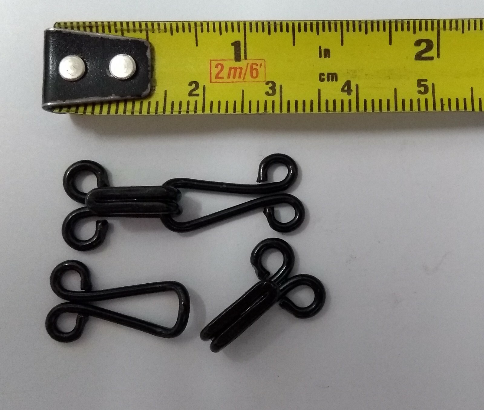 Genuine Vintage British Military 2 Pairs Of No1 Snipe Hooks &amp; Eye Collar Hooks E