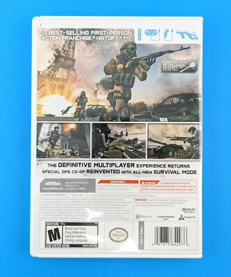 Call of Duty Modern Warfare 3 (Nintendo Wii, 2011) Complete